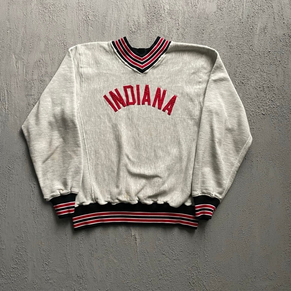 Vintage Indiana University Sweatshirt Mens XL Grey 90s Standard Pennant Co.